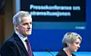 Statsminister Jonas Gahr Støre (Ap) og olje- og energiminister Marte Mjøs Persen (Ap) mener norske forbrukere må være forberedt på at strømprisene vil svinge også i tiden fremover. Foto: Terje Pedersen / NTB