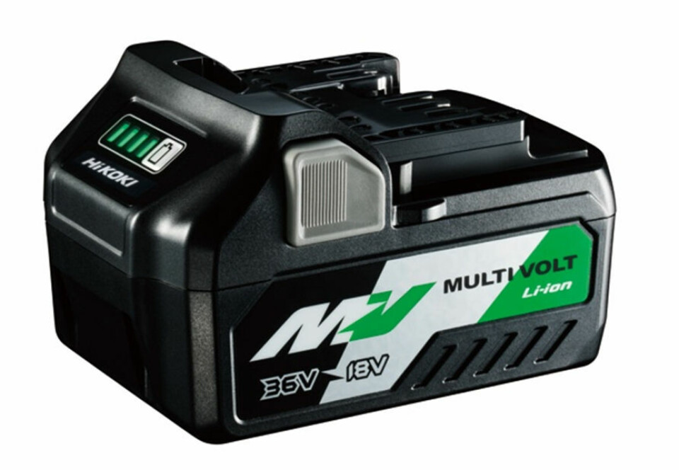 MULTI VOLT-batteriet i kombinasjon med MULTI VOLT 36 V-verktøy gir en enestående effekt på over 1000 W og er en kraftig utfordrer til strømdrevet ledningsverktøy. Klikk for større versjon