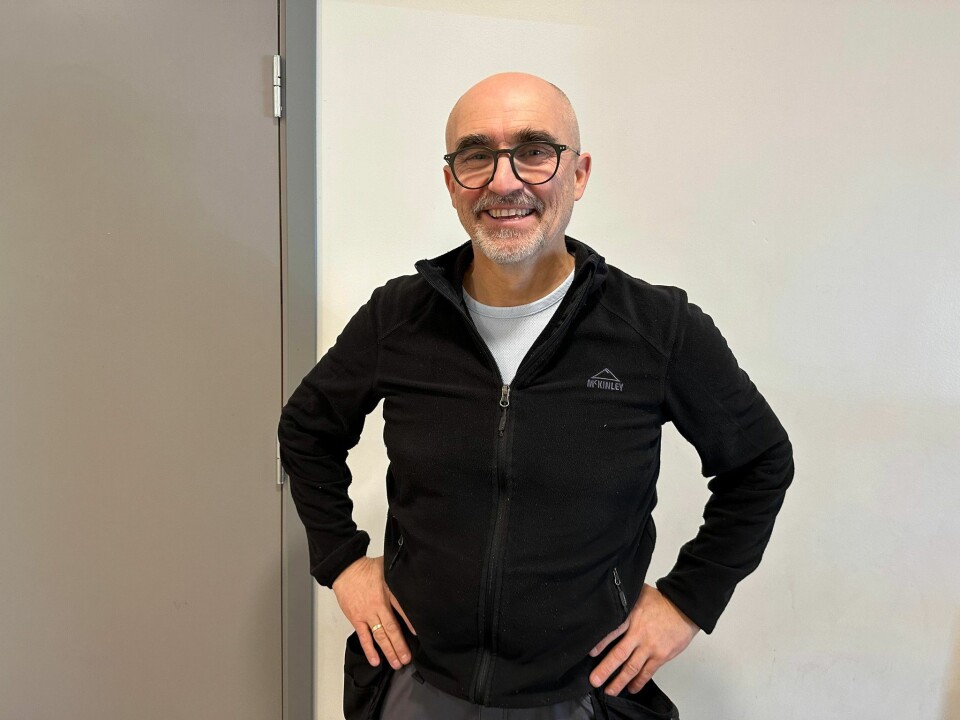Vaktmester på Stovner videregående skole, Morten Vestrom. Foto: Marius Lysø