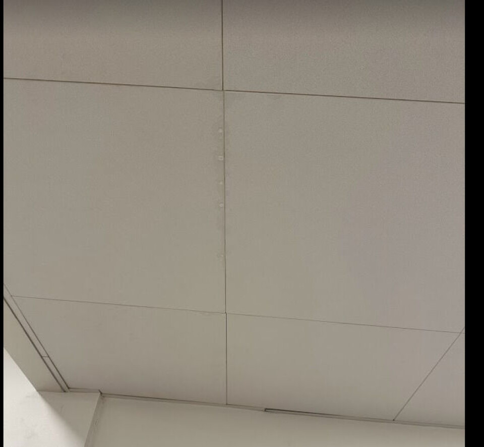 Vann på Stovner VGS. Foto: Oslobygg