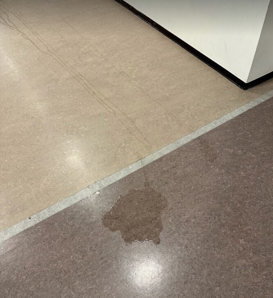 Vann på Stovner VGS. Foto: Oslobygg