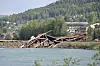 Tretten bru i Gudbrandsdalen kollapset mandag morgen. Brua går over Gudbrandsdalslågen. Foto: Stian Lysberg Solum / NTB