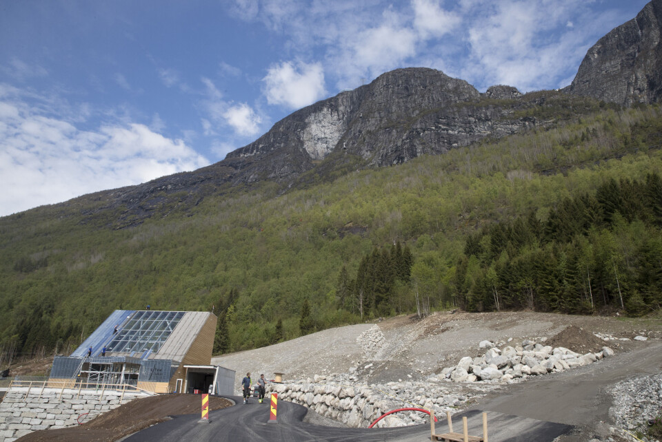 Loen skylift blir en stor turistattraksjon da den åpner denne våren. Foto: Terje Pedersen / NTB scanpix