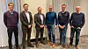 Fra forhandlingene mellom Skanska Industrial Solutions og Velde: fv. Henrik Wåhlin (Controller SIS Nordic), Håkon Lyngdal (Adm. dir. SIS Norge), Gustaf Werner (Regiondirektør SIS Nordic), Egil Velde (Konsernleder Velde), Harald Velde (Daglig leder Velde Asfalt), Arne Kambo (Økonomileder Velde)