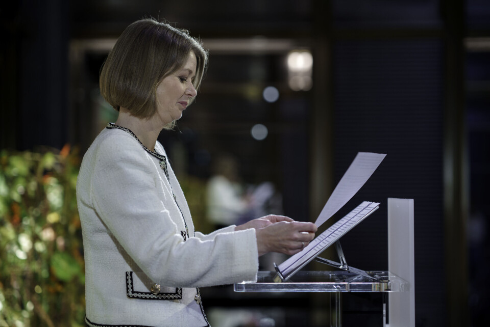 Sentralbanksjef Ida Wolden Bache og Norges Bank holder kronesalget uendret. Sentralbanksjef Ida Wolden Bache og Norges Bank holder kronesalget uendret. Foto: Cornelius / NTB