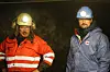 Tidligere har Svein Jonny Albrigtsen (t.v.) hatt statsminister Jonas Gahr Støre på besøk i gruva. Fredag var kronprins Haakon innom under sitt besøk på Svalbard. Foto: Ole Berg-Rusten / NTB