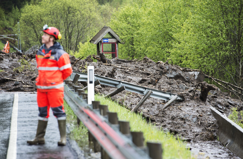 Rasstedet på E16 mellom Bergen og Voss ved Boge i Vaksdal.
