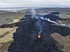 Stivnet lava etter utbruddet ved Grindavik. Det kom etter massevis av mindre utbrudd i området. Foto: Marco Di Marco / AP / NTB