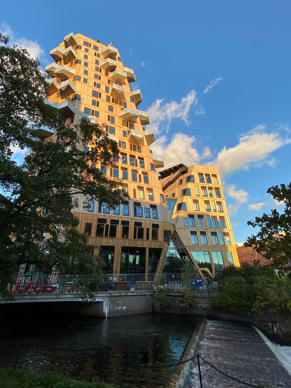 Vertikal Nydalen i solnedgang. Foto: Rune Sørlie