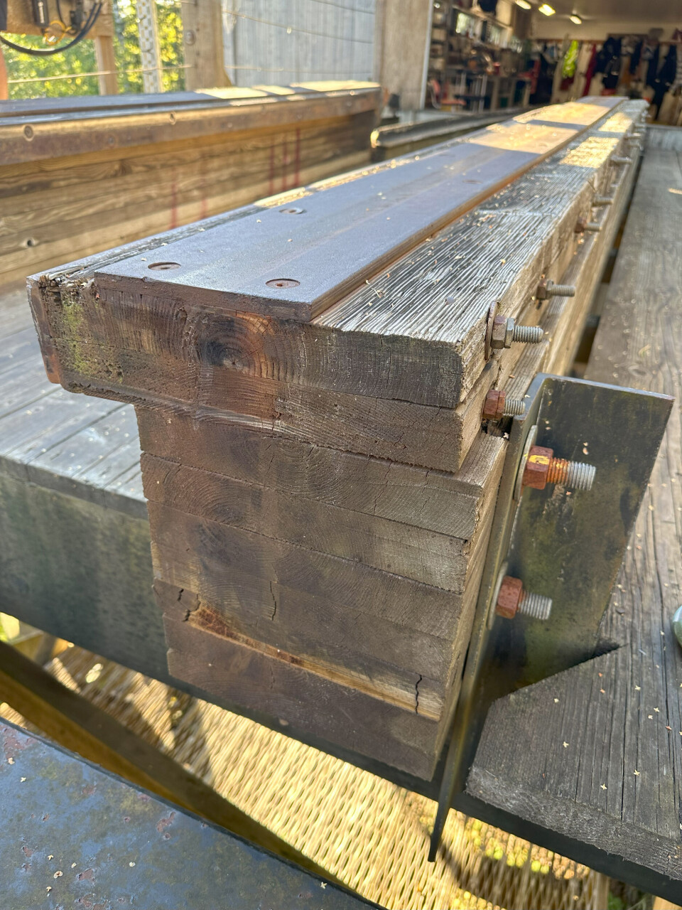 Laminering i ni lag. Foto: Ingvill Hafver