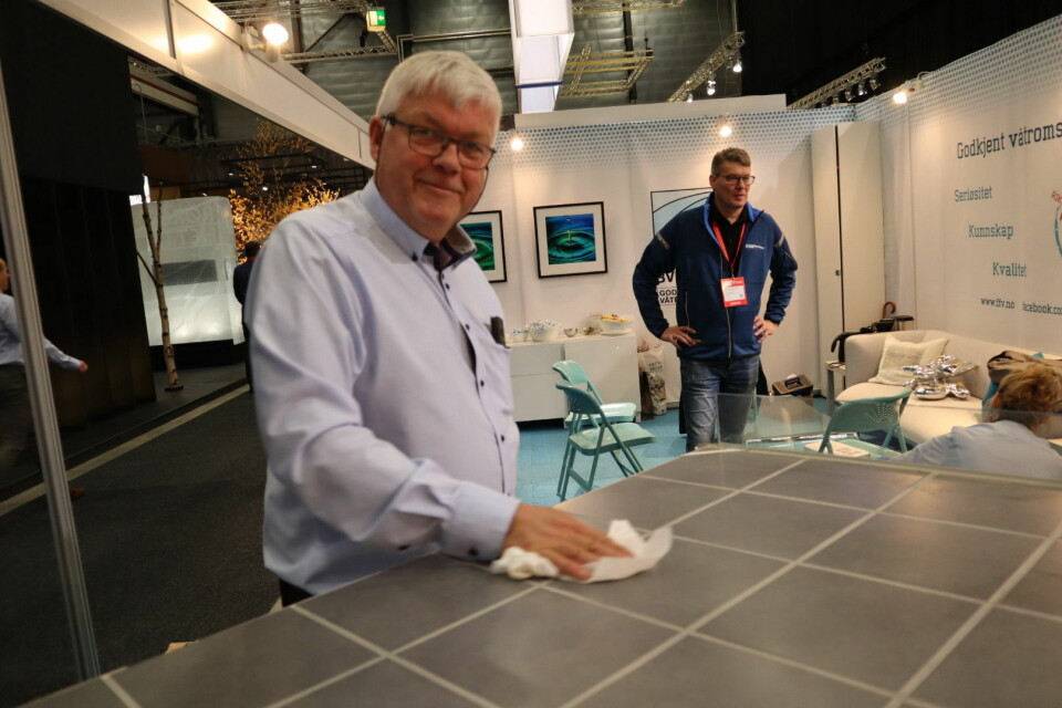 Cato Ove Karlsen og Fagrådet for våtrom er med på Bygg Reis Deg. Foto: Svanhild Blakstad