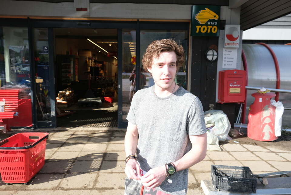 Fungerende butikksjef Knut Roar Rukke Gjeitsund i Extra Nesbyen. Foto: Marius Lysø