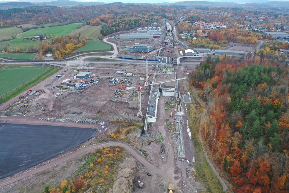 Det er krangel om penger på utbyggingsprosjektet Nykirke-Barkåker. Entreprenørene i det italienske arbeidsfellesskapet SapiNor har gått til søksmål mot Bane Nor. Her fra området rundt nye Horten stasjon på slutten av 2022. Det er krangel om penger på utbyggingsprosjektet Nykirke-Barkåker. Entreprenørene i det italienske arbeidsfellesskapet SapiNor har gått til søksmål mot Bane Nor. Her fra området rundt nye Horten stasjon på slutten av 2022. Arkivfoto: Anne Mette Storvik / Bane Nor