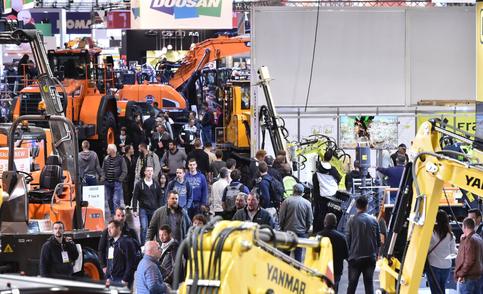 Intermat i Paris ble sist gang arrangert i 2018. Til våren er messen tilbake. Intermat i Paris ble sist gang arrangert i 2018. Til våren er messen tilbake. Foto: Intermat.