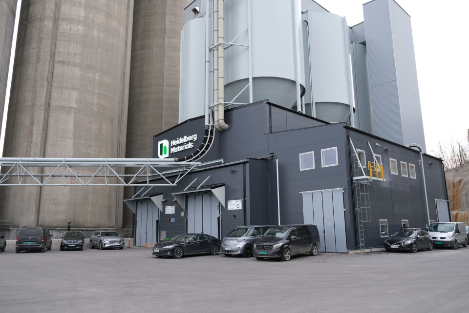 Heidelberg Materials' nye sementfabrikk. Foto: Marius Lysø