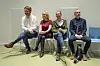 Eirik Lae Solberg (H), Anne Lindboe (H), Hallstein Bjercke (V) og Øyvind Håbrekke (KrF) under pressetreff på Oslo rådhus hvor FrP, KrF, Venstre og Høyre presenterer samarbeidsavtale for nytt byråd i Oslo. Foto: Beate Oma Dahle / NTB