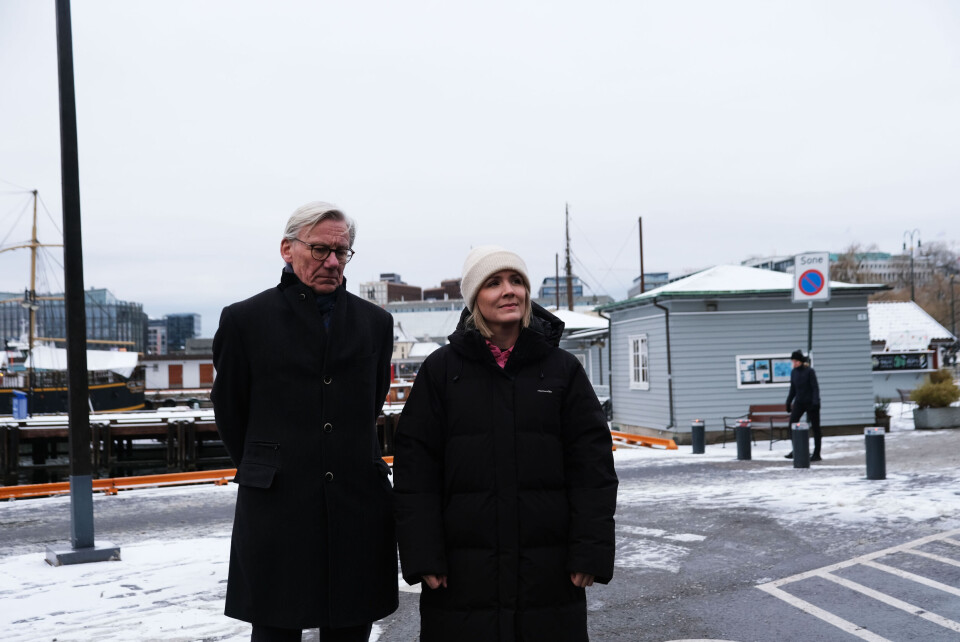 Byråd for miljø og samferdsel, Marit Kristine Vea (Venstre), og byråd for byutvikling, James Stove Lorentzen (Høyre). Foto: Marius Lysø