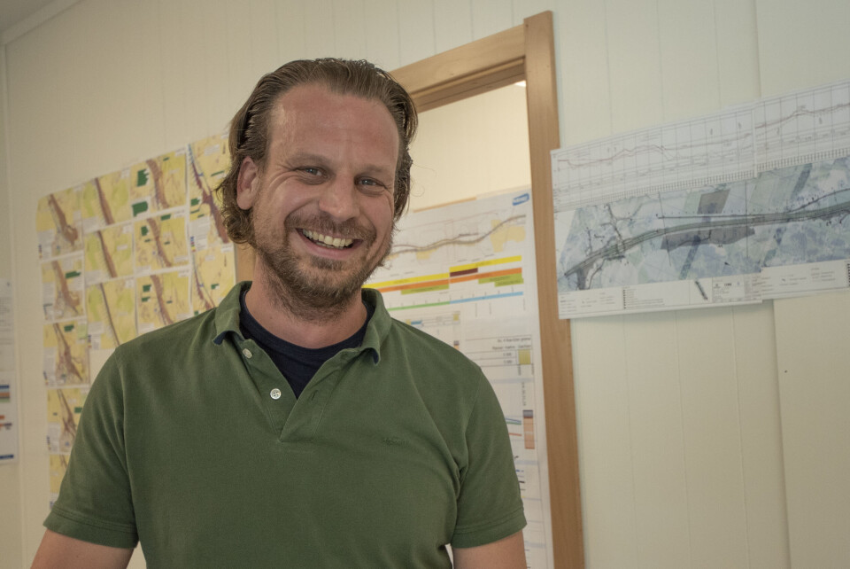 Prosjektleder på riksvei 4 Roa-Gran, Wolfgang Mysliwetz i Hæhre.