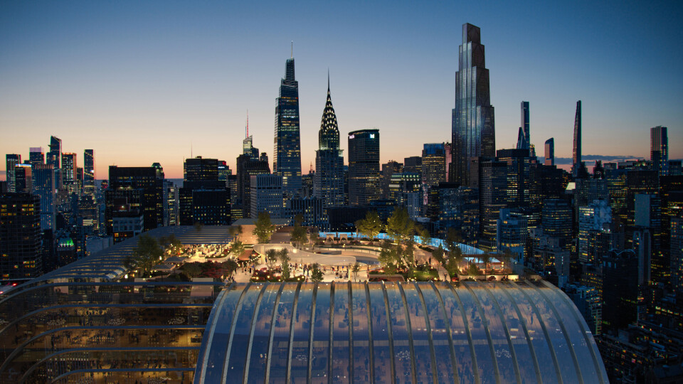 BIG APPLE. Arkitektkontoret BIG har utviklet nye, ikoniske bygg i Det store eplet, New York City. Illustrasjon: Bjarke Ingels Group