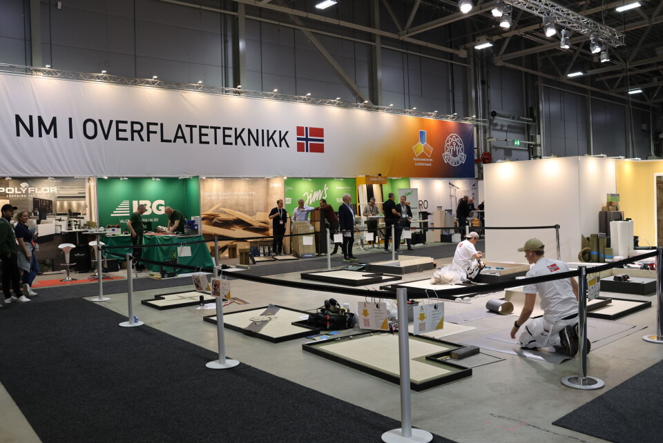 NM i overflateteknikk pågår på et større område, med flere leverandører rundt. Foto: Ingvill Hafver
