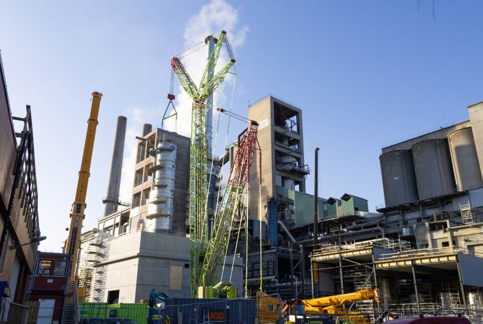 Heidelberg Materials sementfabrikk i Brevik.