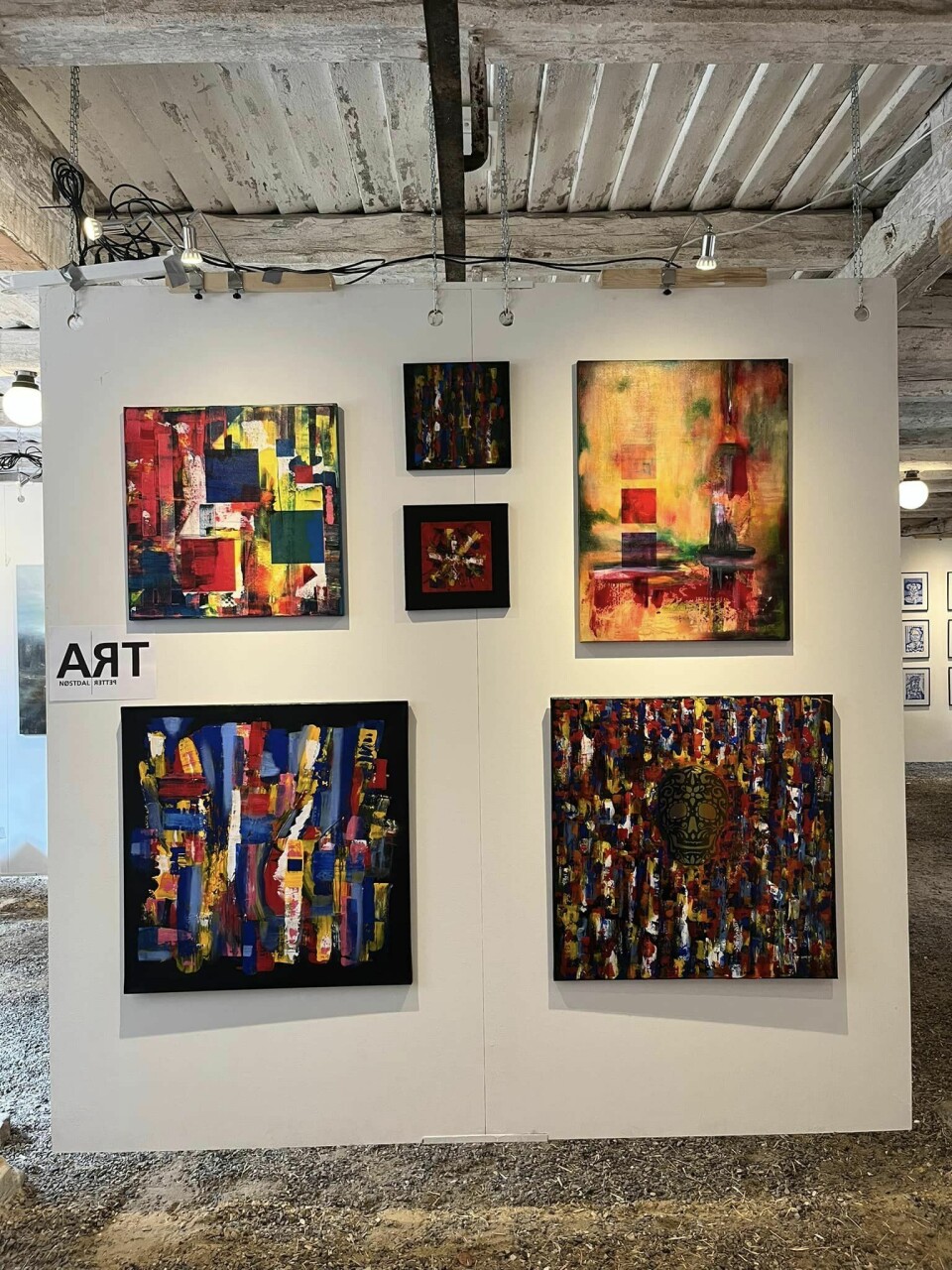 Petter Ludvig Nøstdals bilder på utstilling. Foto: privat