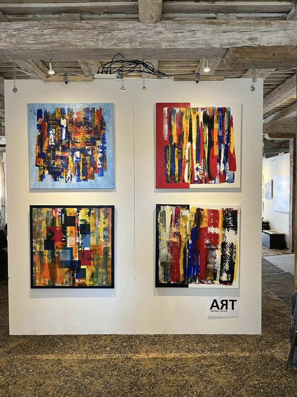 Petter Ludvig Nøstdals bilder på utstilling. Foto: privat