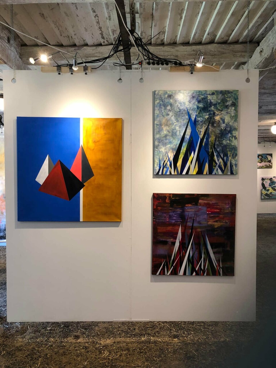 Petter Ludvig Nøstdals bilder på utstilling. Foto: privat