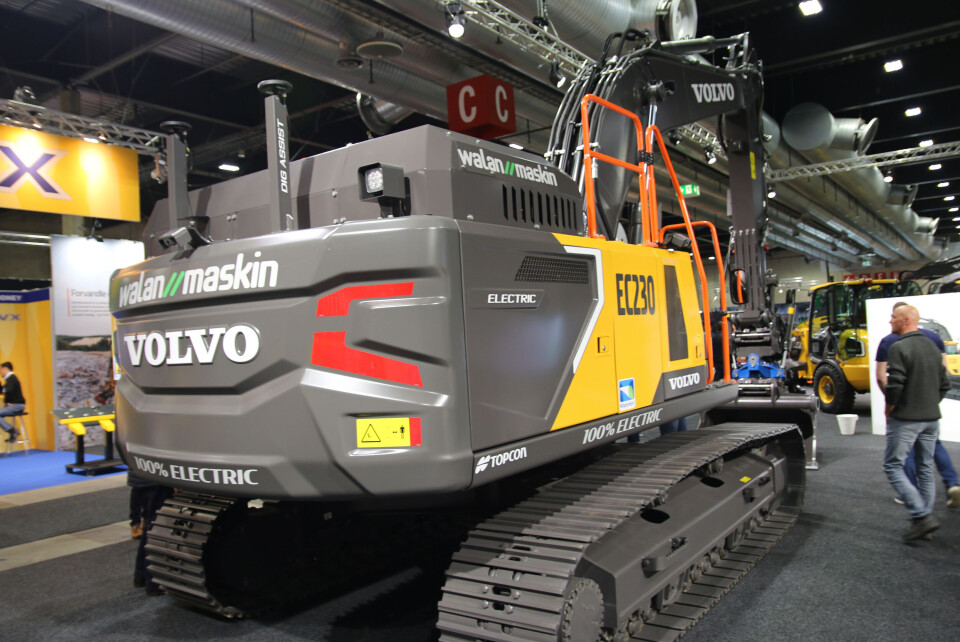 Volvo Maskin har stor tro på den elektriske 23-tonneren EC230. Volvo Maskin har stor tro på den elektriske 23-tonneren EC230.