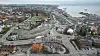 Jernbaneutbyggingen i Moss har skapt store problemer for Bane Nor. Dronefoto: Øystein Stavdal Paulsen/Bane Nor