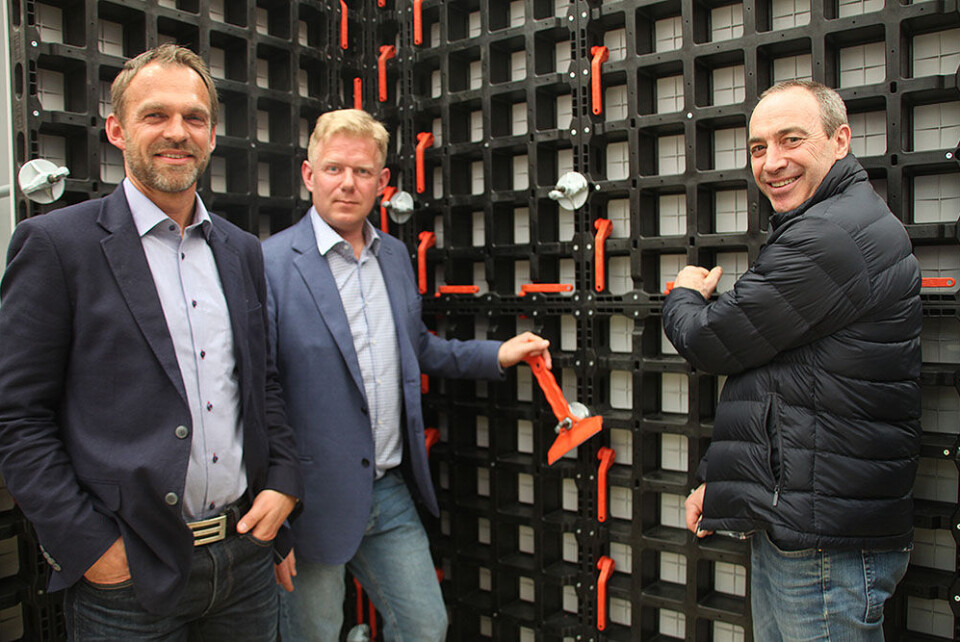 Olaf Haug (f.v.), Knut Wuttudal og Erling Normann fra Peri.