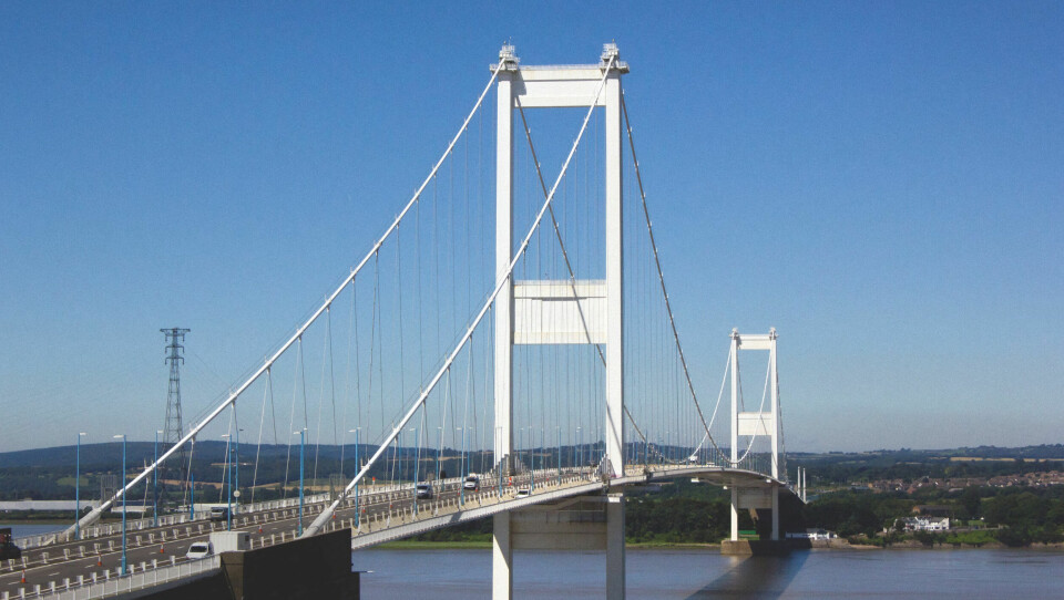 Severn Bridge, Storbritannia.