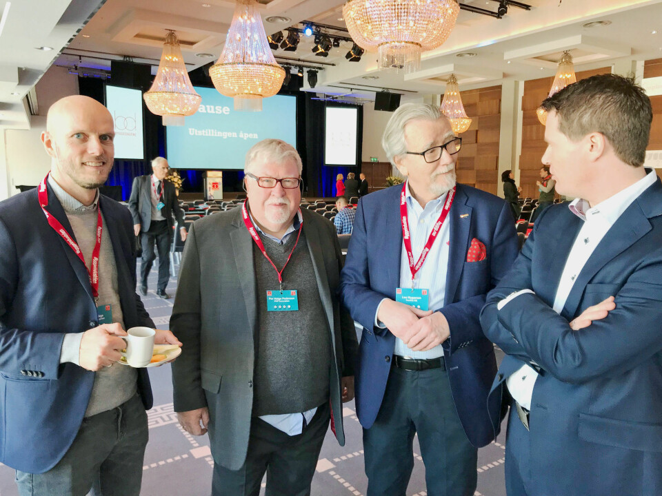 Byggedagene 2018: Fra venstre Frode Aga, Per Helge Pedersen, Leo Nyg¨änen og Arve Brekkhus. Foto: Svanhild Blakstad