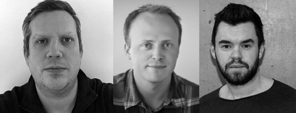 Marius Kjøpstad (f.v.), Arne Martin Uhre og Nicolai Karlsen. Klikk for større versjon Marius Kjøpstad (f.v.), Arne Martin Uhre og Nicolai Karlsen.