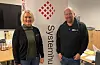 Fra venstre: Bedriftsutvikler i Systemhus, Line Nordholm Karlstad, og daglig leder og byggmester Lars-Erik Sørlie.