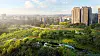 Ang Mo Kio Bishan AMK Park med bro. Illustrasjon: Henning Larsen