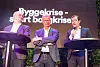 Lars Jacob Hiim i Boligprodusentenes forening (t.h.) sammen med Robert Steen og Henning Lauridsen., Foto: Ingvill Hafver