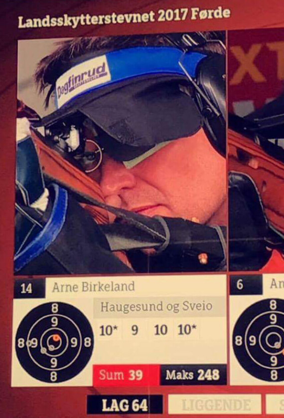 BIrkeland er en aktiv skytter, men beskriver seg selv som middelmådig i konkurranseskyting. Foto: Privat