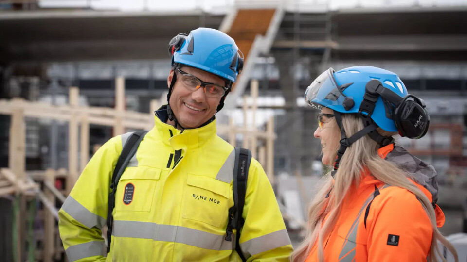 Tor Espeland i Bane NOR sammen med Ane Hassel i Isachsen Anlegg. Tor Espeland i Bane NOR sammen med Ane Hassel i Isachsen Anlegg. Foto: TUM Studio