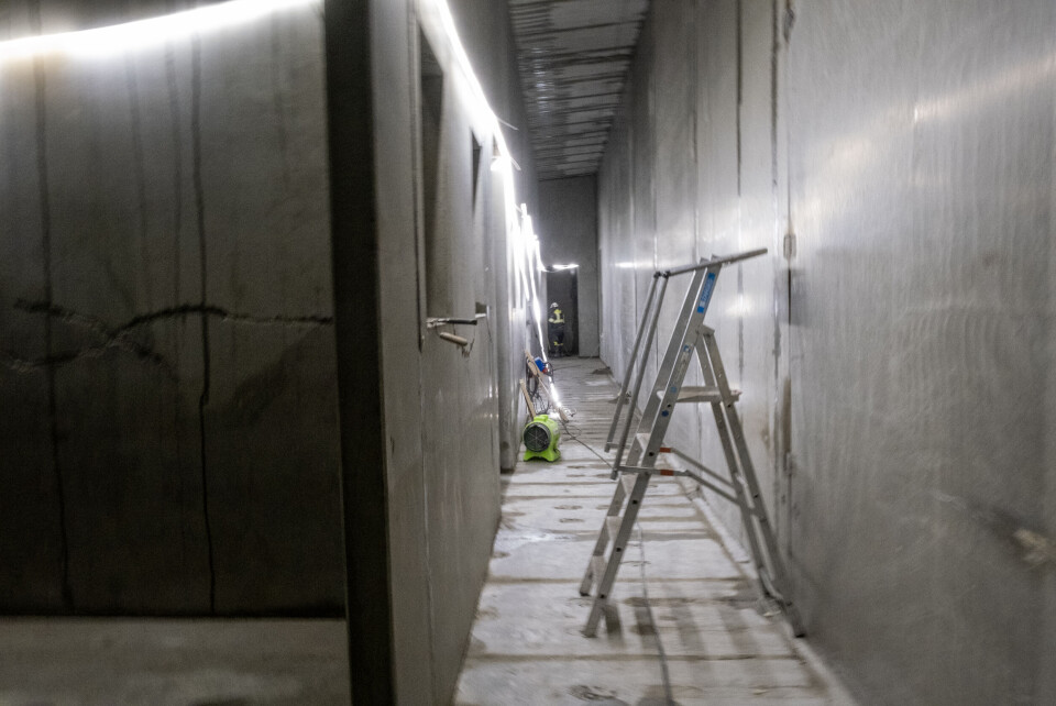 Korridor i datasenteret. Foto: Marius Lysø