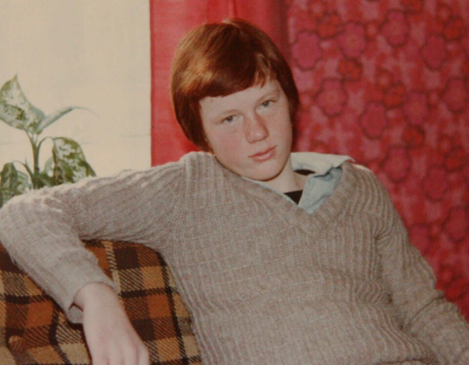 RØDTOPP. I dag har han ikke mye hår å vise til, men som barn var Reiersen rød i toppen. Foto: Privat