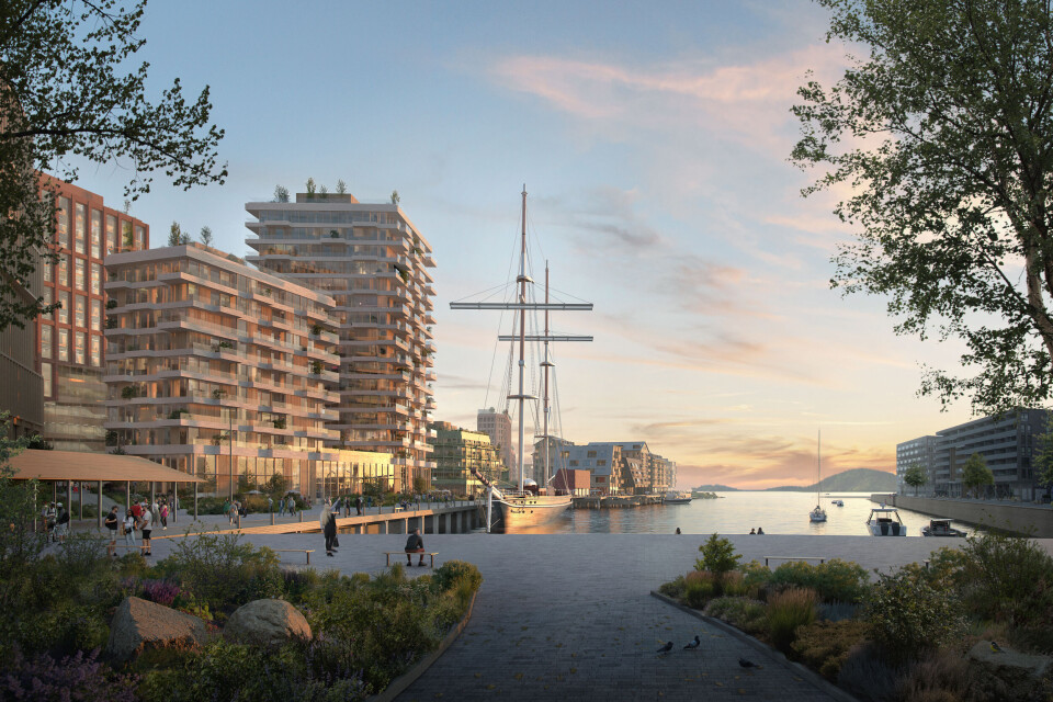 Slik ser Hav Eiendom for seg den nye bydelen Grønlikaia