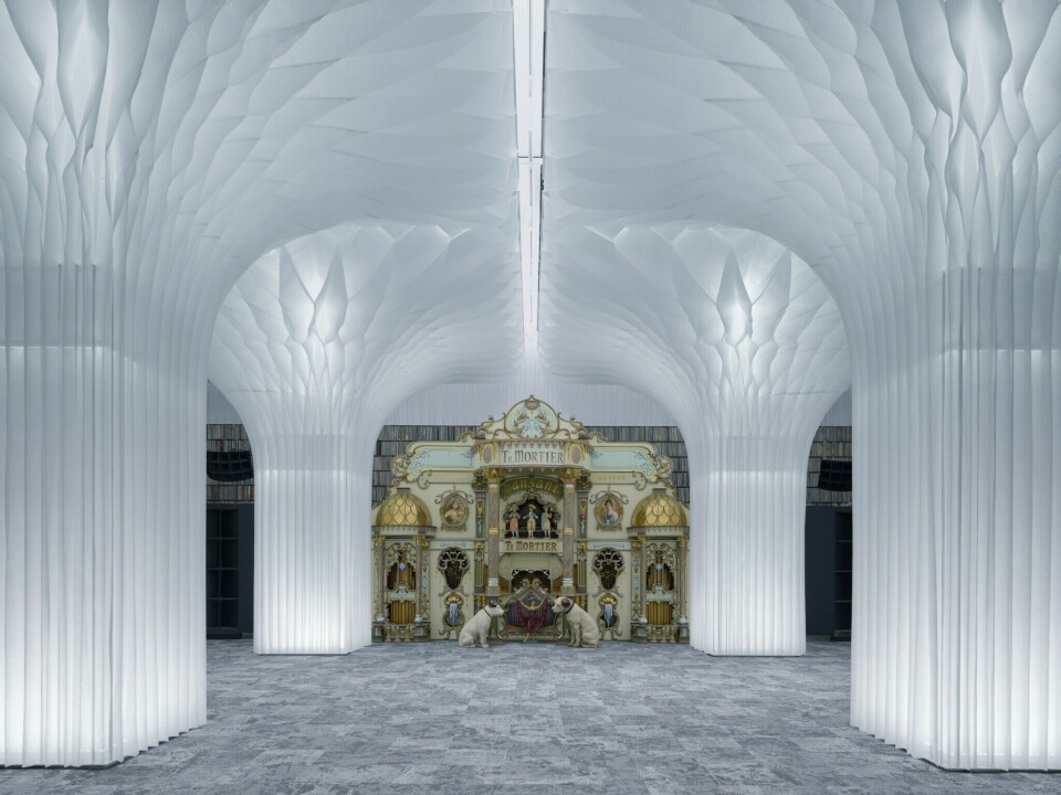 Audeum i Seoul skal være verdens første dedikerte lydmuseum. Illustrasjon: Kengo Kuma