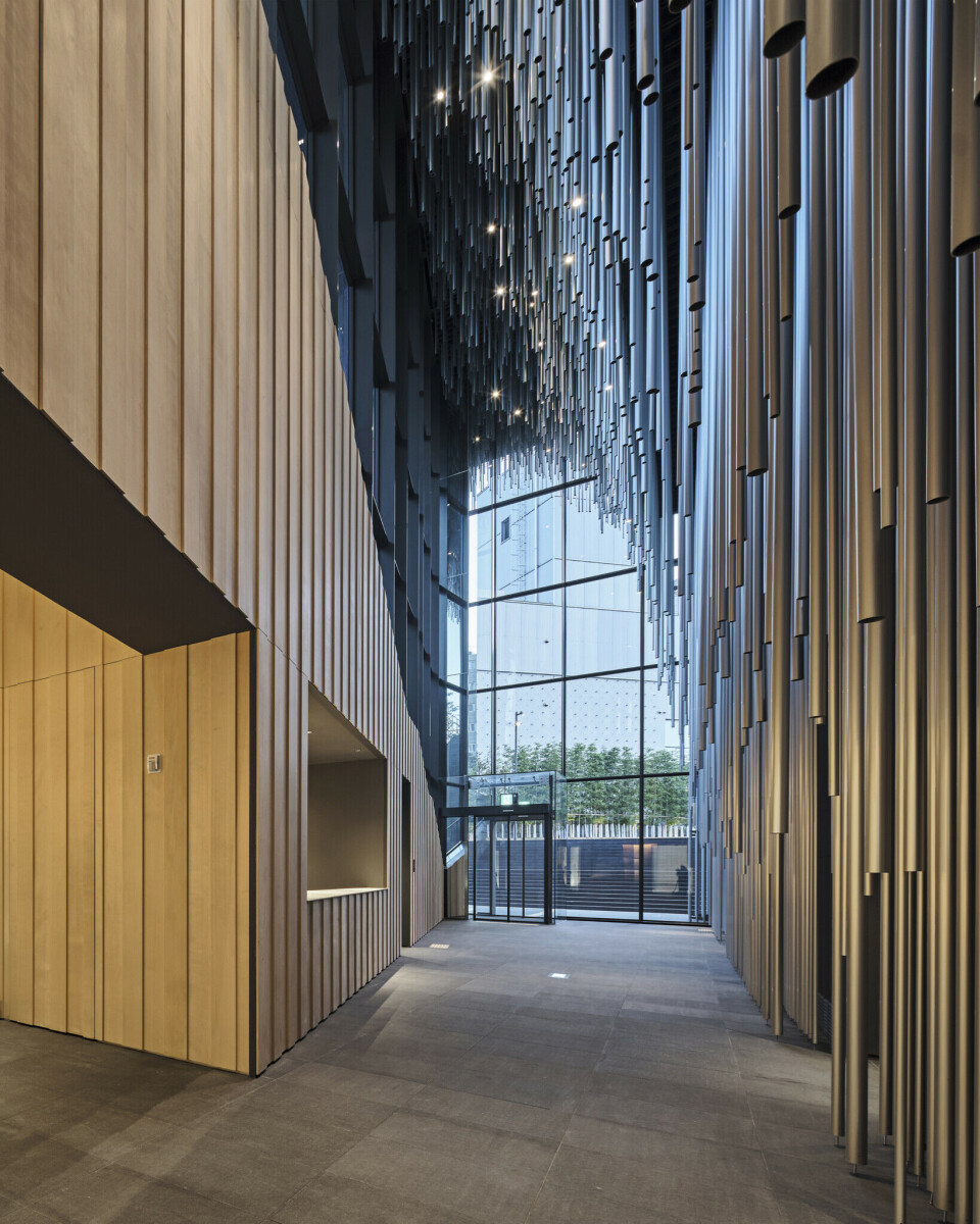 Audeum i Seoul skal være verdens første dedikerte lydmuseum. Illustrasjon: Kengo Kuma