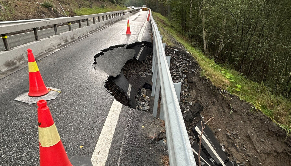 Arbeidene med utbedring av veien starter mandag 16. september klokka 12.00, fra og med da og cirka 14 dager fremover blir veien helstengt. Foto: Statens vegvesen