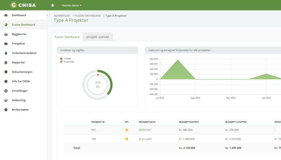 Breaking: Norske entreprenører slipper regneark