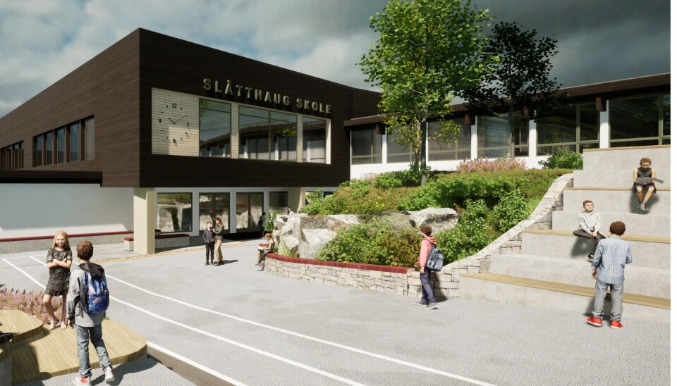 Slåtthaug skole er blant prosjektene som har blitt arealeffektivisert.