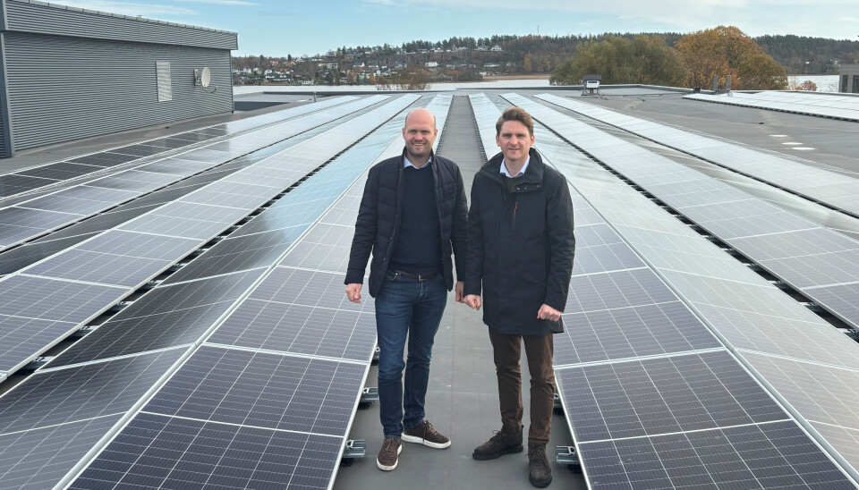 Daglig leder i Zeiner Eiendom, Anthon Lauritz Zeiner og regiondirektør i Optimera TVB, Henrik Farmen. Foto: Optimera Daglig leder i Zeiner Eiendom, Anthon Lauritz Zeiner og regiondirektør i Optimera TVB, Henrik Farmen. Foto: Optimera