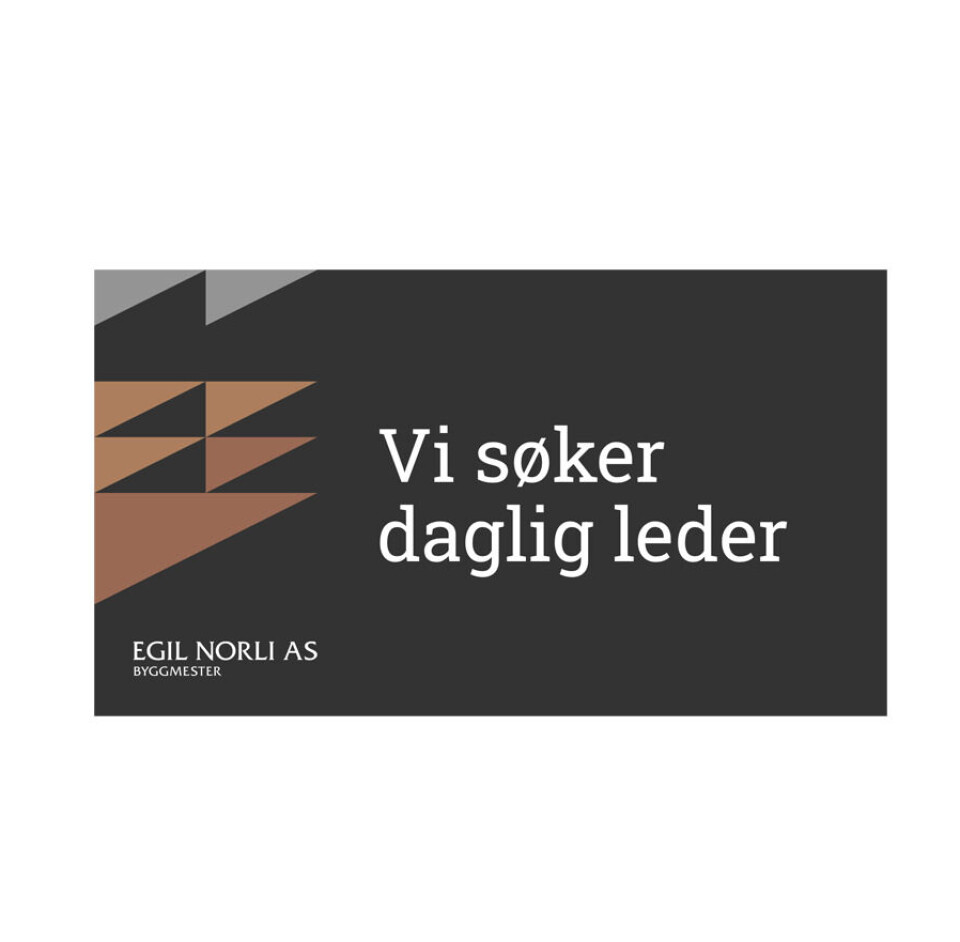 Daglig leder - Egil Norli AS