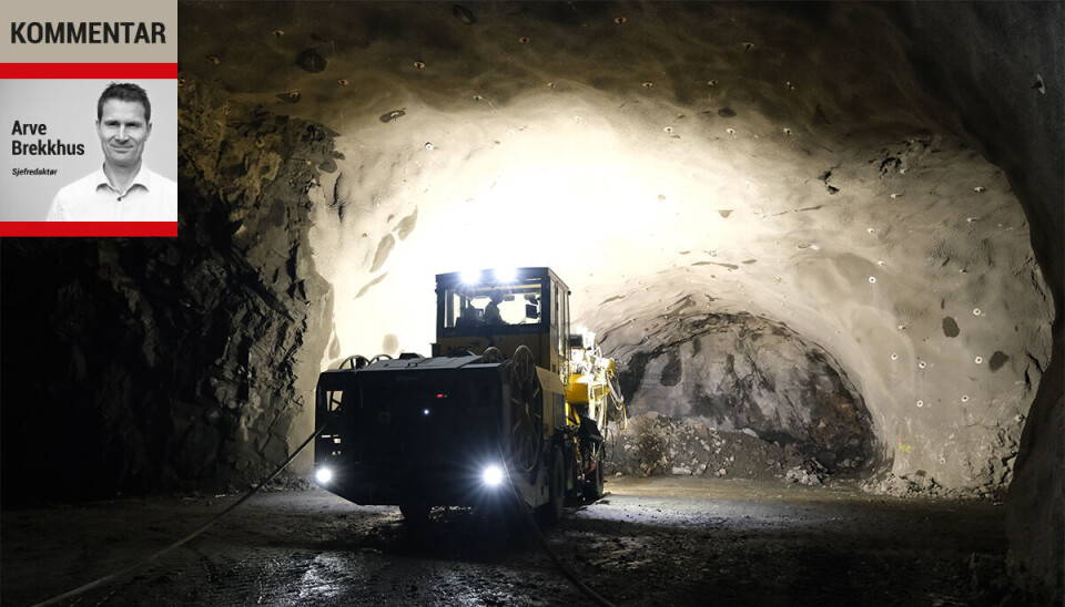 Illustrasjonsfoto: Stefan Offergaard Kommentar tunnel anlegg Foto: Stefan Offergaard